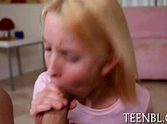 Arousing blowjob brings gratifying pleasure