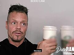 On a coffee date, blonde milf April Paisley sips, blows, and gets roughly fucked in missionary on Dateranger