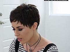 Doegirls olive glass big tits milf in lingerie masturbates hairy pussy to hard cum