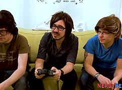 Leeds Geek Gets Cock Gobbled by Inked Brit in Reality Trick