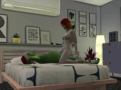 The Grinch gets naughty with a teen in a 3D cartoon Christmas tale.