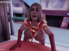 Supergirl saving you from No Nut November with wild anal creampie?