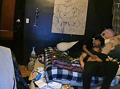 Just got off work and this ebony housewife needed a quick pounding