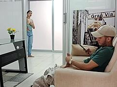 Found My Horny Stepson Masturbating And Decided To Help Him Out