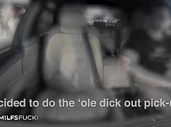 hot milf gabby lamb sucking and fucking in car with creampie 😍