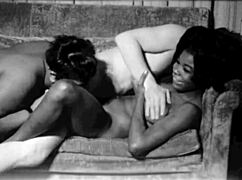 Very rare vintage interracial threesome
