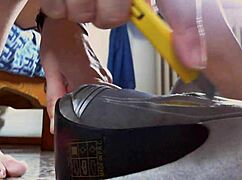 Detailed View Of These Italian Heels And Socks, Admit It, You'd Love To Be Crushed Under Them