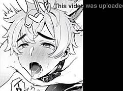 Intense moaning during bisexual masturbation with lube leading to cum and orgasm