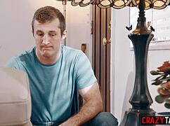 Sexy Milf Nanny Riley Jacobs with Big Ass Stuck and Banged During Cleaning