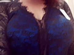 Italian mother-in-law takes you shopping for leather dresses in a public store