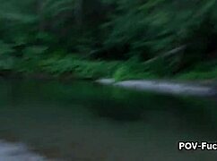 uhh, got caught in a quick riverside blowjob with this hot stranger, oops!