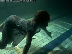 Big Bouncing Tits Sway Underwater in the Pool During a Steamy Teen Shower Scene