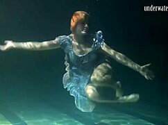 Big Bouncing Tits Sway Underwater in the Pool During a Steamy Teen Shower Scene