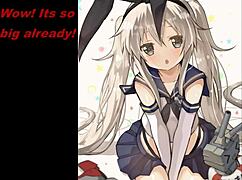 amatsukaze and shimakaze anime characters give dual jerk off instructions