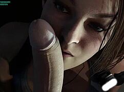 Jill Valentine S.T.A.R.S. Interrogation - Face Fucked in Resident Evil Hentai Parody