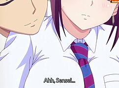 mihitsu no koi episode 1 has the teen riding shaved pussy in anime hentai style