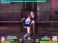 In the game, we face the hidden boss in a tough fight.