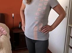 i luv showin off in lingerie while my stepsons buds record me jerkin and cumin