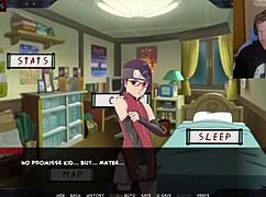 this naruto parody gets wild with sarada bent over uncensored