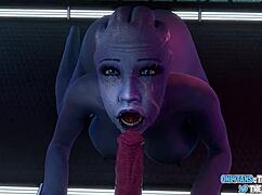Liara Gets Creampie From Stranger At Gloryhole Blender With Sound