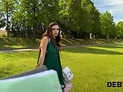 Debt4k payback with brutal bitch seduction