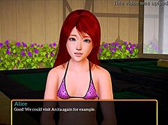 Exploring my new family in this intriguing cartoon game episode 442