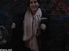 zarinas indian teen flashes outdoor while fingering oriental pussy