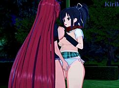 Asuka And Homura Engage In Intense Lesbian Play In Senran Kagura Hentai