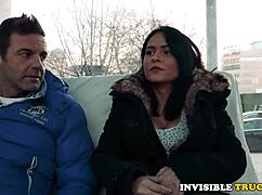 i watch this romanian babe givin blowjob in public, cum in mouf