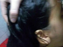 i got my colombian ex girlfriend to swallow deep in the hotel room