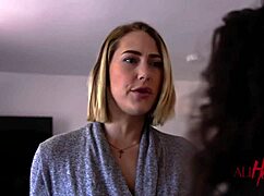 Watch These Blondes And Brunettes Scissoring And Tribbing With Piercings!