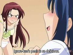 Busty Teen 18+ Japanese Girls Fight for Lucky Man's Attention - Hentai Uncensored