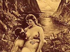 Vintage drawings of retro cartoons and anime