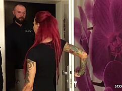 German Redhead Teen Fucks for Cash in Desperation