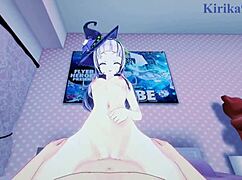 Murasaki Shion Creampied in Intense Hololive Hentai Sex