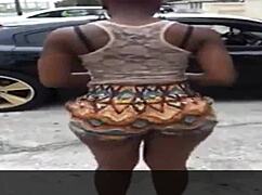 Big booty girls clap and grab asses in hidden fun