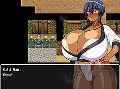 Natsuki squirts everywhere in public bath during hentai game ep 28