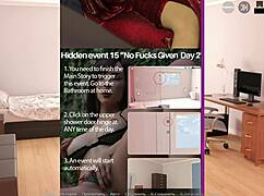 3D cartoon whore with big tits rides cowgirl in gameplay