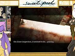 Detailed uncensored pool yaoi game scene with muscular Japanese bodybuilders.