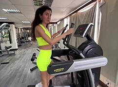 Quickie Sex In The Gym - Risky Public Fuck