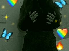 This shy student masturbates secretly in the bathroom.