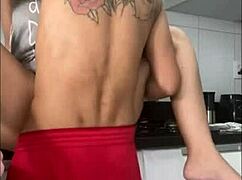 Boss says, 'Take my monster cock in the kitchen!'