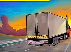 virgin hitchhiker seduced into anal by horny trucker on the road