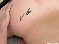 Short-haired blonde Missy sucks nerd's cock with enjoyment