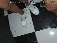 Gay bottom hits sex club, gets pounded by two big cocks 😏