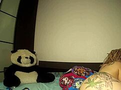 naughty russian girl fucks ass with dildo on webcam