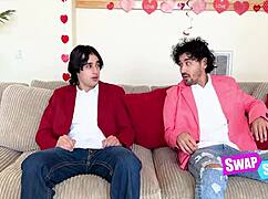 yo, these teens swap to teach stepbros how to kiss right! 😘