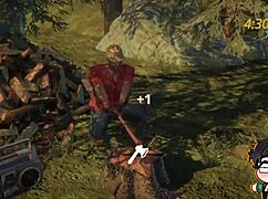 lumberjack strips bare in the woods for logjam 12 days of yaoi s2 e9!