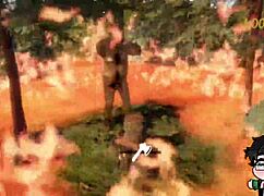 lumberjack strips bare in the woods for logjam 12 days of yaoi s2 e9!