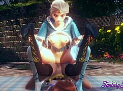 Frozen Hentai Elsa Anna Threesome